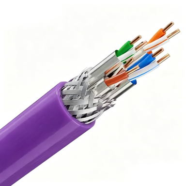 CAT8 SFTP Shielded LAN Cable 2000MHz 22AWG Solid Copper with LSZH Jacket for Data Centers