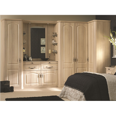 White Replacement Wardrobe Doors , MDF Cupboard Doors Without Frame