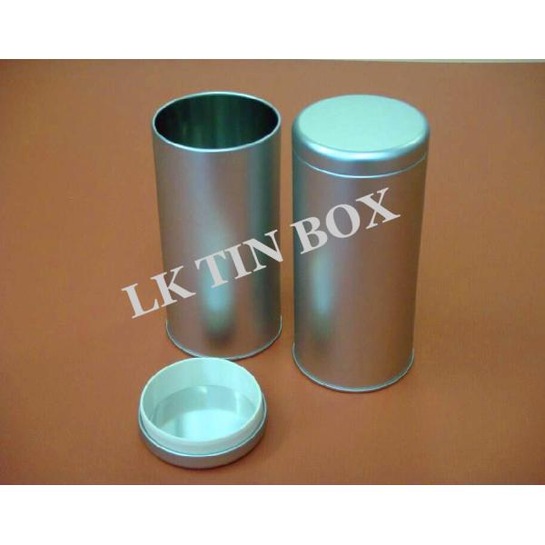 armazenamento redondo hermético da caixa da lata do chá 200g com tampa de borracha, latas do armazenamento do chá