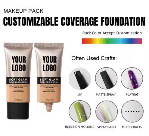 Contrôle de l' huile de haute qualité fondation pour la peau noire végétalien fondation de haute couverture originale