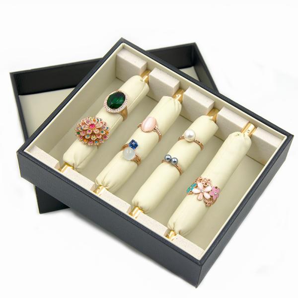 Материал картона коробки дисплея ювелирных изделий организатора кольца много слотов легких для того чтобы снести