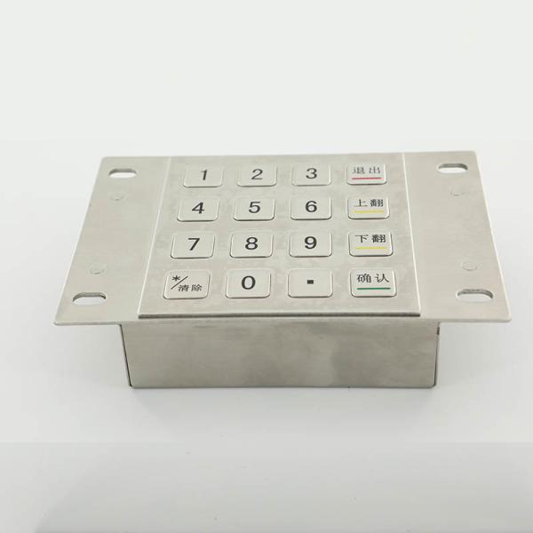 304 Stainless Steel Encrypted USB RS232 EPP Keypad Payment ATM