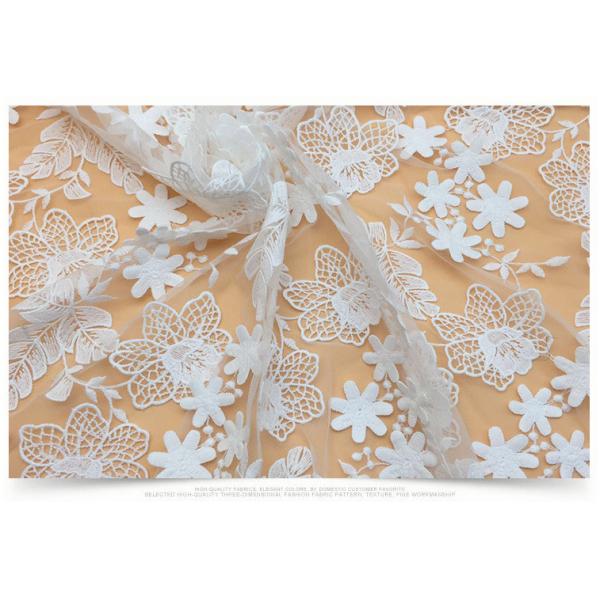 2018 Summer Newest Style  Embroidery Fabric 140cm wide for wedding dress