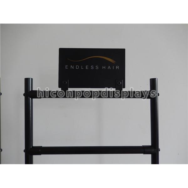 Salon Hair Extension Retail Store Displays Metal Beauty Supply Store Display Shelf