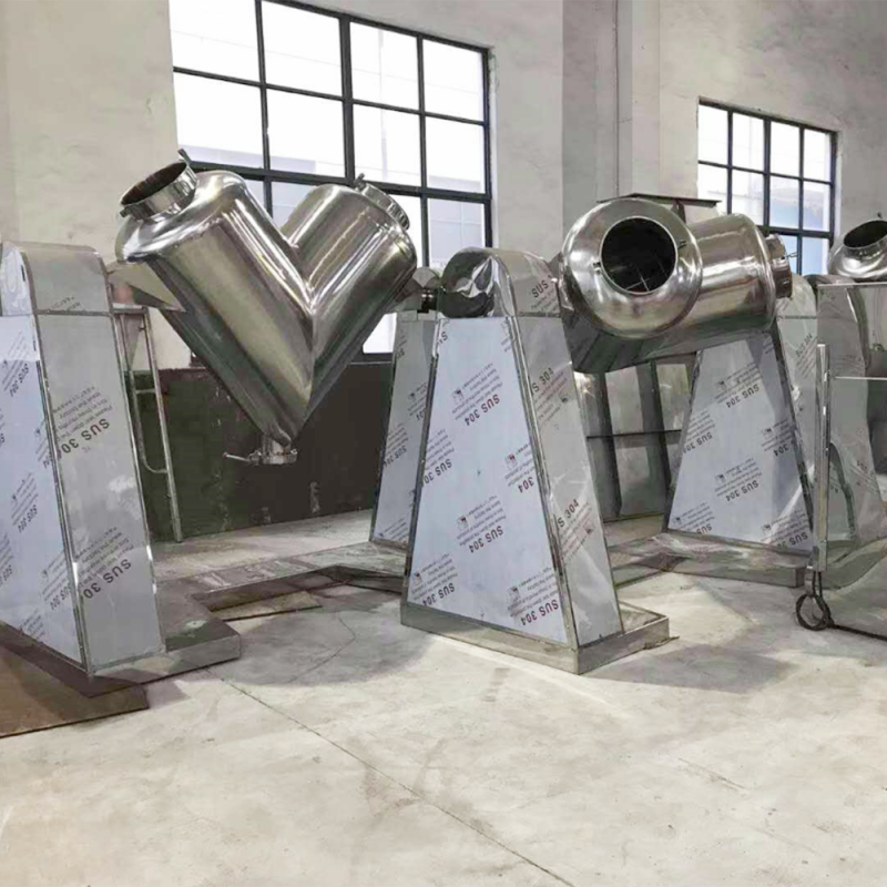 Custom V-type Mixer Stainless Steel Blender Food-Grade Rapid Mixing for Powdered and Granular Materials Suitable for Pharmaceutical, Chemical, Food Industries