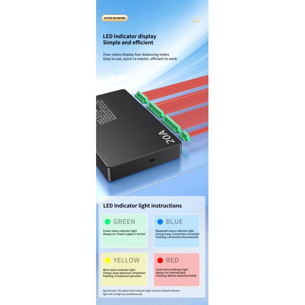 Enerkey 20A Smart Balancer 4S 8S 12S 16S 20S 24S 40A 60A with CAN and Bluetooth Active balancer for Electric Vehicle