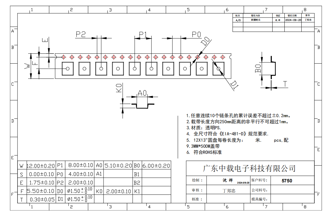 Clear Tape On Reel Packaging High Temperature Resistant For Small Component Reel Packaging