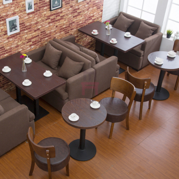 Round Leather Padded Armless Dining Chair , Dark Wood Dining Room Chairs 