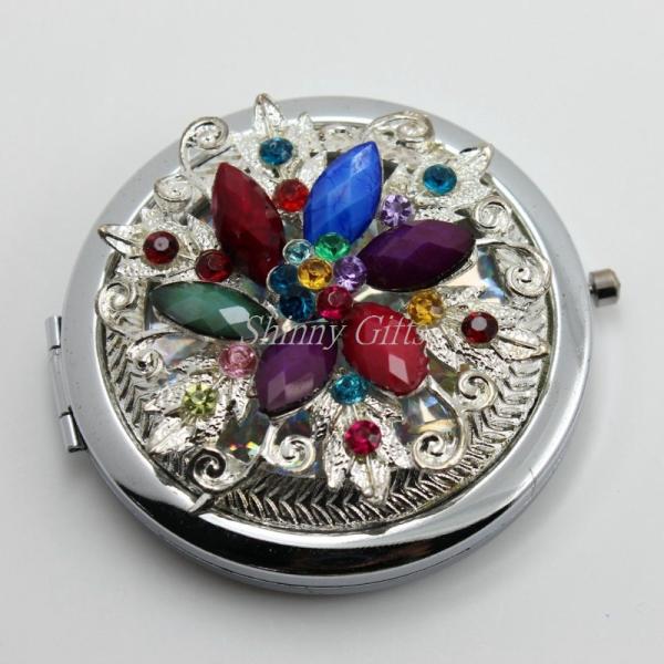 Shinny Gifts Cosmetic Mirror Portable Mirror Metal Mirror