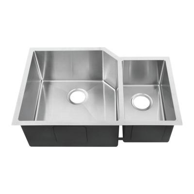 Banca da cozinha de aço inoxidável de Undermount da bacia dobro do agregado familiar nenhuns torneira/banca da cozinha de Undermount