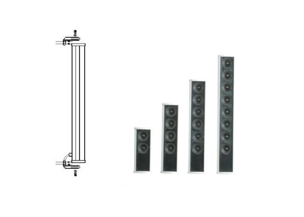 10W 100V Aluminum Outdoor Sound Column Speakers