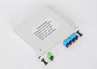 SC Connector Single Mode Fiber Optic Splitter With Plastic Small Box