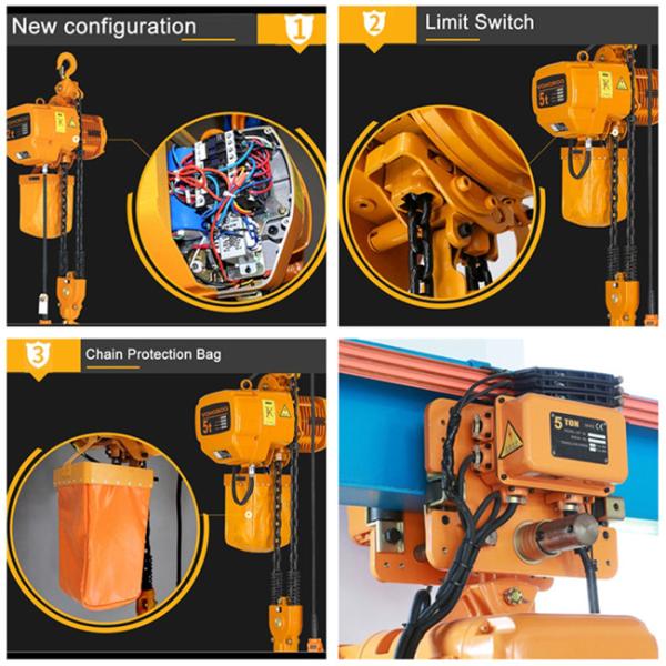 Фиксированный электрический подъем цепного блока