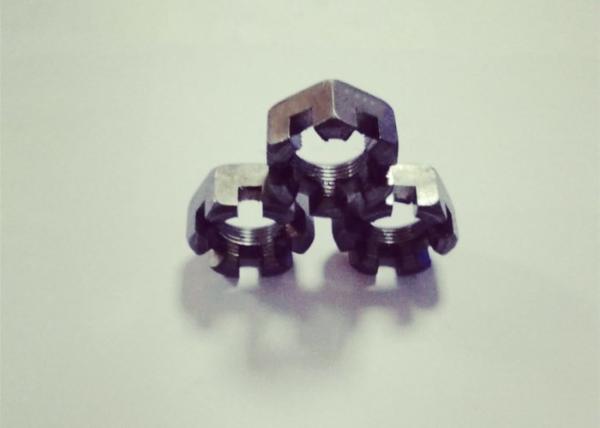 GB60 M20 1.5 Hexagon Slotted Nut 17mm Thickness For Die Casting Machine