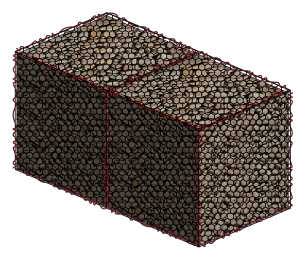 2.7mm сплетенные корзины Gabion