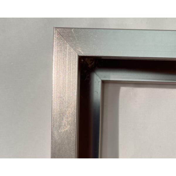 25mm Side Height Bend Mirror in Bright Gold Aluminum Alloy for Living/Bath Room Decor