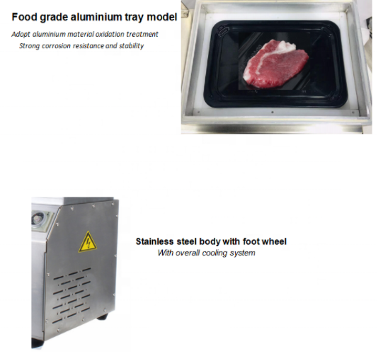 DQVC240T DUOQI Автоматическая коммерческая мясная рыбная колбаса Вакуумная упаковочная машина 40 кг еда