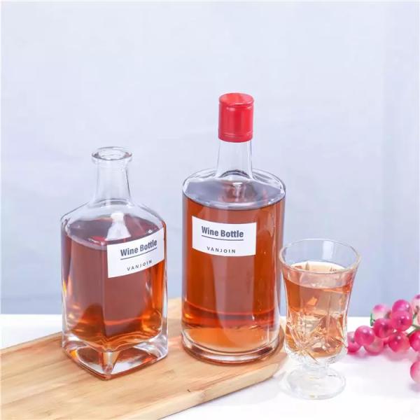 200Ml 375Ml 500Ml 700Ml 750Ml Glass Bottle For Vodka Rum Whiskey Liquor Gin Wine Spirit