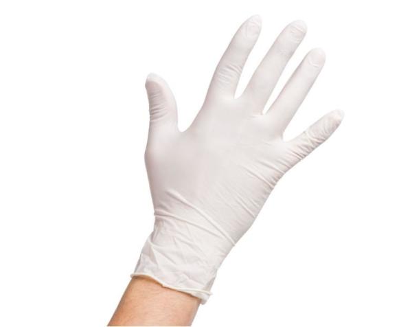 Powder Free Disposable Medical Latex Gloves For Hospital Exam 100 Pcs