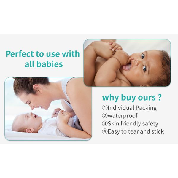 Skin Friendly Breathable Clear Wound Dressings for Baby's Navel Neonatal Hip Hernia