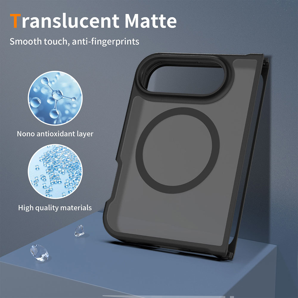 Laudtec Ultra Slim Matte Texture TPU+PC 2-in-1 Full Body Magnetic Wireless Charge Shockproof Protective Cover for iPhone 18 Fold