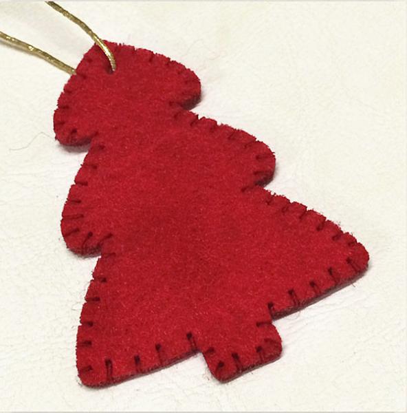 Customized Color Christmas Tree Ornaments Pendant Eco - Felt Material