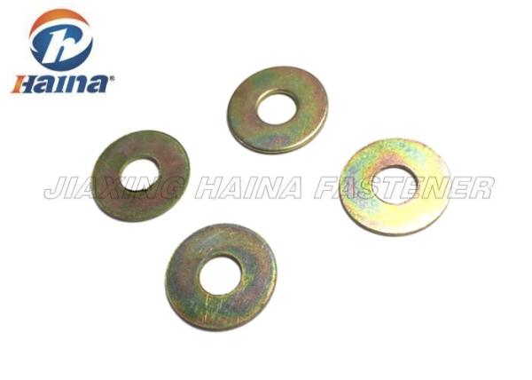 Carbon Steel Flat Washers Yellow Zinc Plated M8 M10 A Type Gr4 / G8 For Automobile