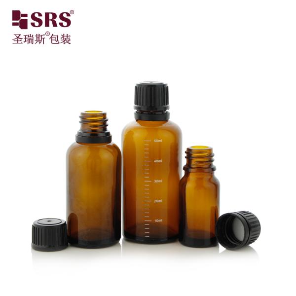5ml 10ml 15ml 20ml 30ml 50ml 100ml Empty Glass Boston Bottles With Child-Proof Bottle Cap