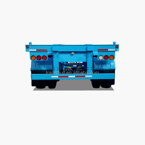 40 футовый прямой стальной полуприцеп с 6 осями 11 м. Дамповый прицеп 90 тонн JOST 2.0 / 3.5 дюйма / 2041
