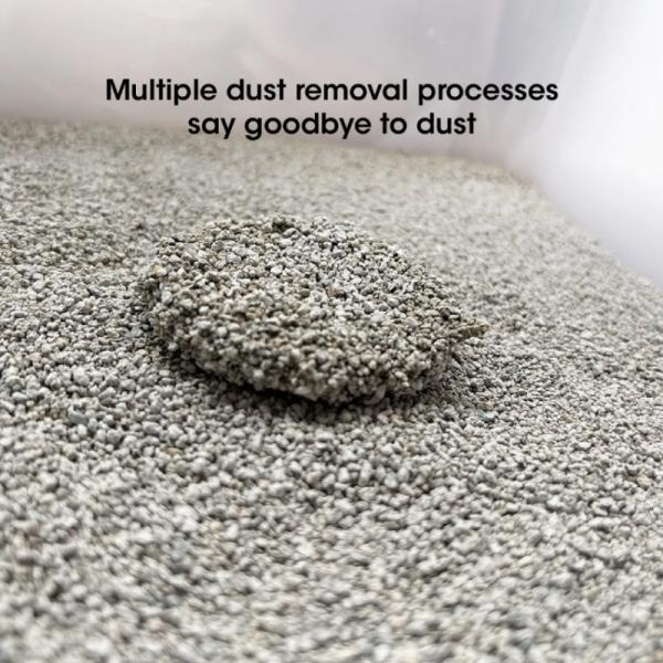 El mineral de acumulamiento fuerte Cat litter 100 por ciento libre de polvo Crushed ore litter inofensivo