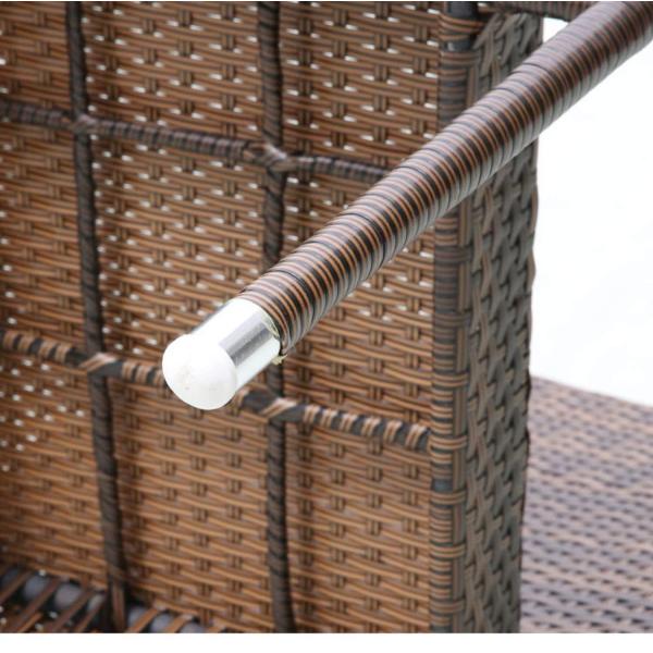 Modern Outdoor Rattan Dining Table And Chairs Set With Woven Rope Chairs Size 50*55*89cm