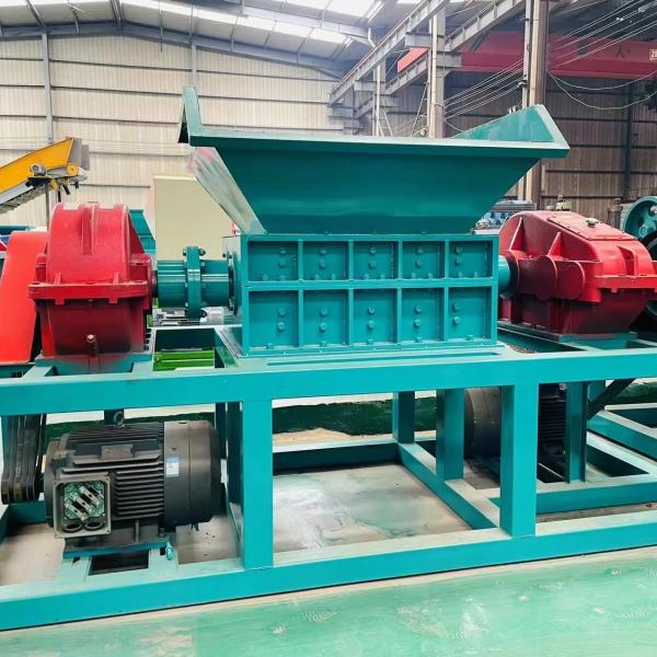 Double Shaft Double Power Shredder for Waste Metal Veneer Board Aluminum Can
