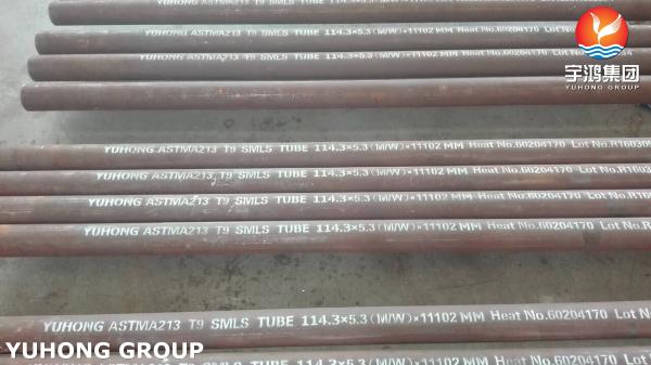 ASTM A213 T9 Chromium-Molybdenum Alloy Seamless Heat Exchanger Tubes