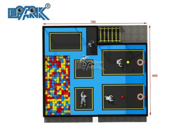 Indoor Trampoline Area Children Indoor Playground Adventure Equipment