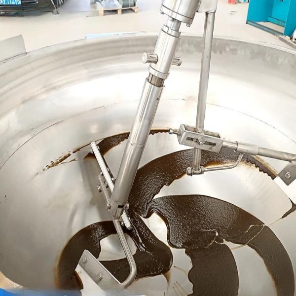 380V Gas Heating Stirring Cooking Pot For Industrial Food Sauce Preparation