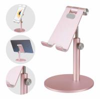 Poids léger de bureau se pliant en aluminium réglable de taille du support 7.5inch de téléphone