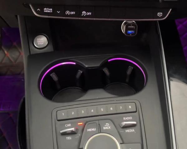 Ambient lights Rainbow symphony dynamic Perfect central control+ Four doors(Radium carving) for Audi A4 (2017-2023)