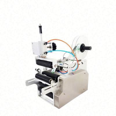 Máquina de rotulagem de embalagens pneumáticas semiautomática para garrafas redondas