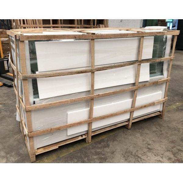 Square Glass Ice Cream Showcase Freezer 20 Pans Fan Cooling Type 1730*1068*1250mm