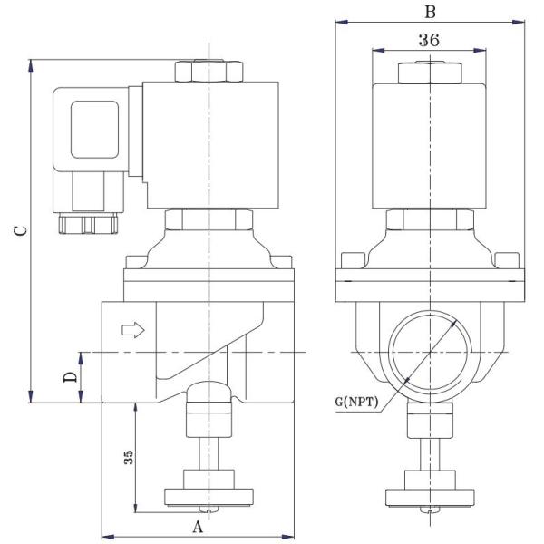 Клапан соленоида вручную регулируемого естественного каменноугольного газа латунный на боилер 1/4