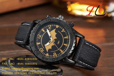 WHOLESALE PU STRAP ALLOY CASE QUARTZ WATCHES MEN WATCH