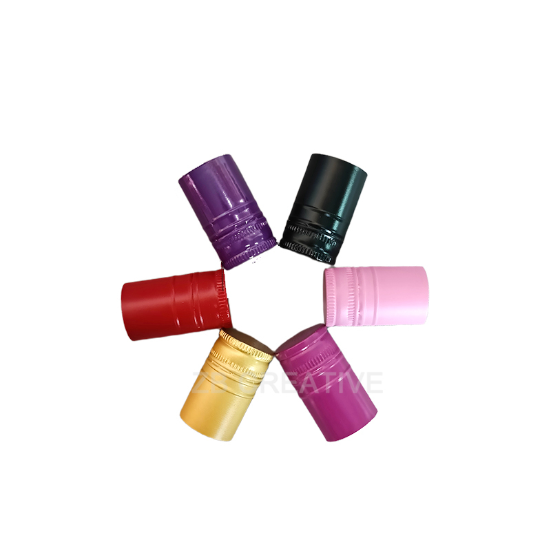 Corrosion Resistant Aluminum Screw Cap Double-Laminated PE Liner Tamper-Evident Wine Bottle Closures