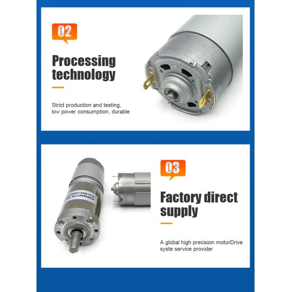 High Torque 12V 24V DC Planetary Gear Motor Custom 42mm For Electronic Locks