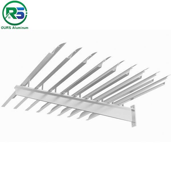 O revestimento exterior Sun de alumínio de Pvdf protege grelhas do sistema 2-7mm favoráveis ao meio ambiente