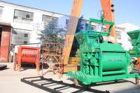 A construção civil gêmea verde do misturador concreto do eixo JS1000 utiliza ferramentas/equipamento