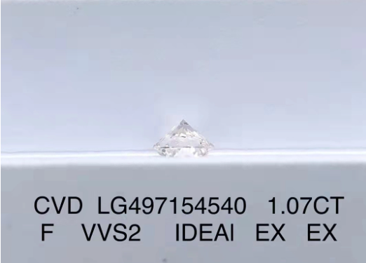 CVD IDEAL Круглый бриллиант ювелирные изделия 1.07 Ct VVS2 F Цвет бриллиант