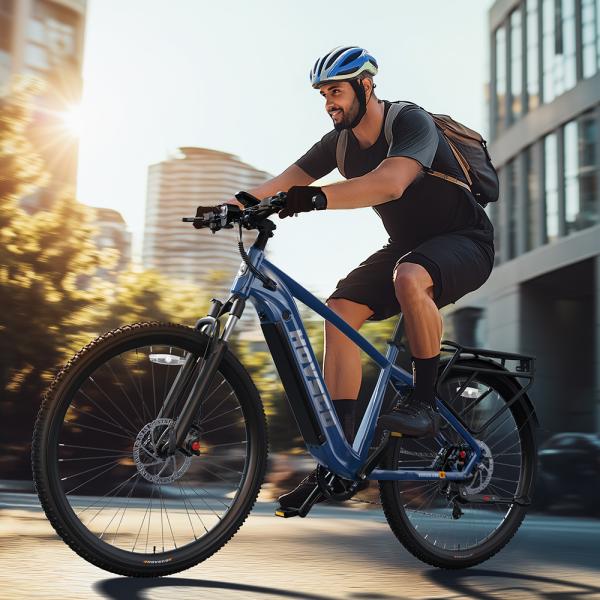 27.5 Electric City Bike Brushless Rear Hub Motor 15Ah Lithium Battery Carbon Steel Front Suspension 500W Electric Mountain Bike