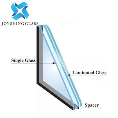 Moderado laminado isolou o vidro 3-19mm que LOW-E moderou o vidro de isolamento de construção