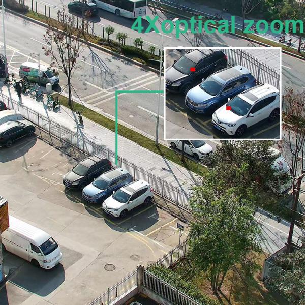 YGHT 5MP Motorized Zoom H.265+ Waterproof IP67 Outdoor Security Camera with Human & Vehicle Detection Camera