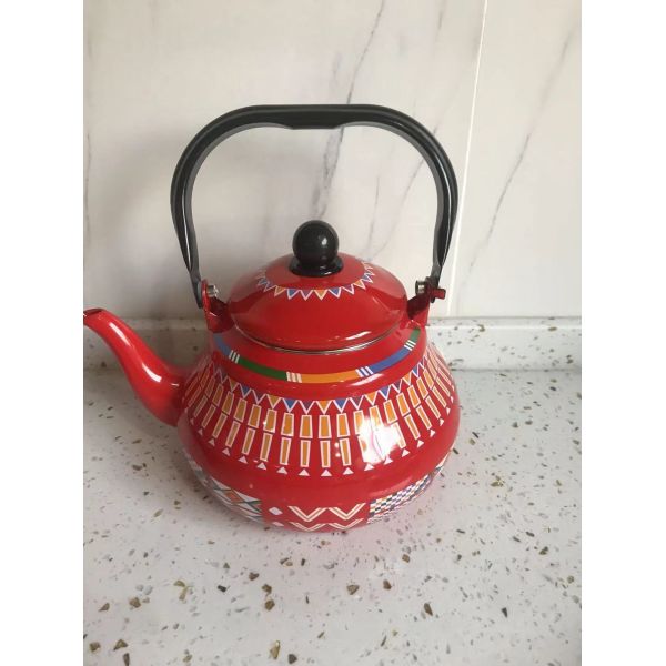 Gas Stove Enamel Kettle Custom Color Eco Friendly Tea Kettle Teapot 08L 12L 15L 20L 25L Daily Environmentally Friendly